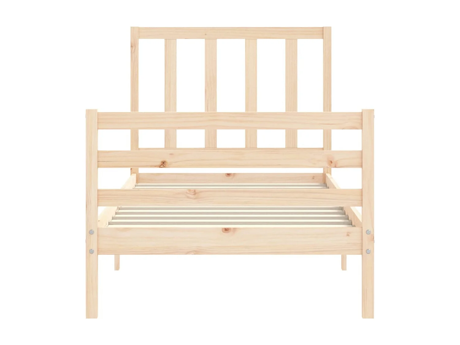 Cadre de lit sans matelas 90x200 cm bois de pin massif