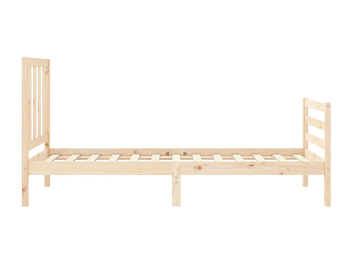 Cadre de lit sans matelas 90x200 cm bois de pin massif
