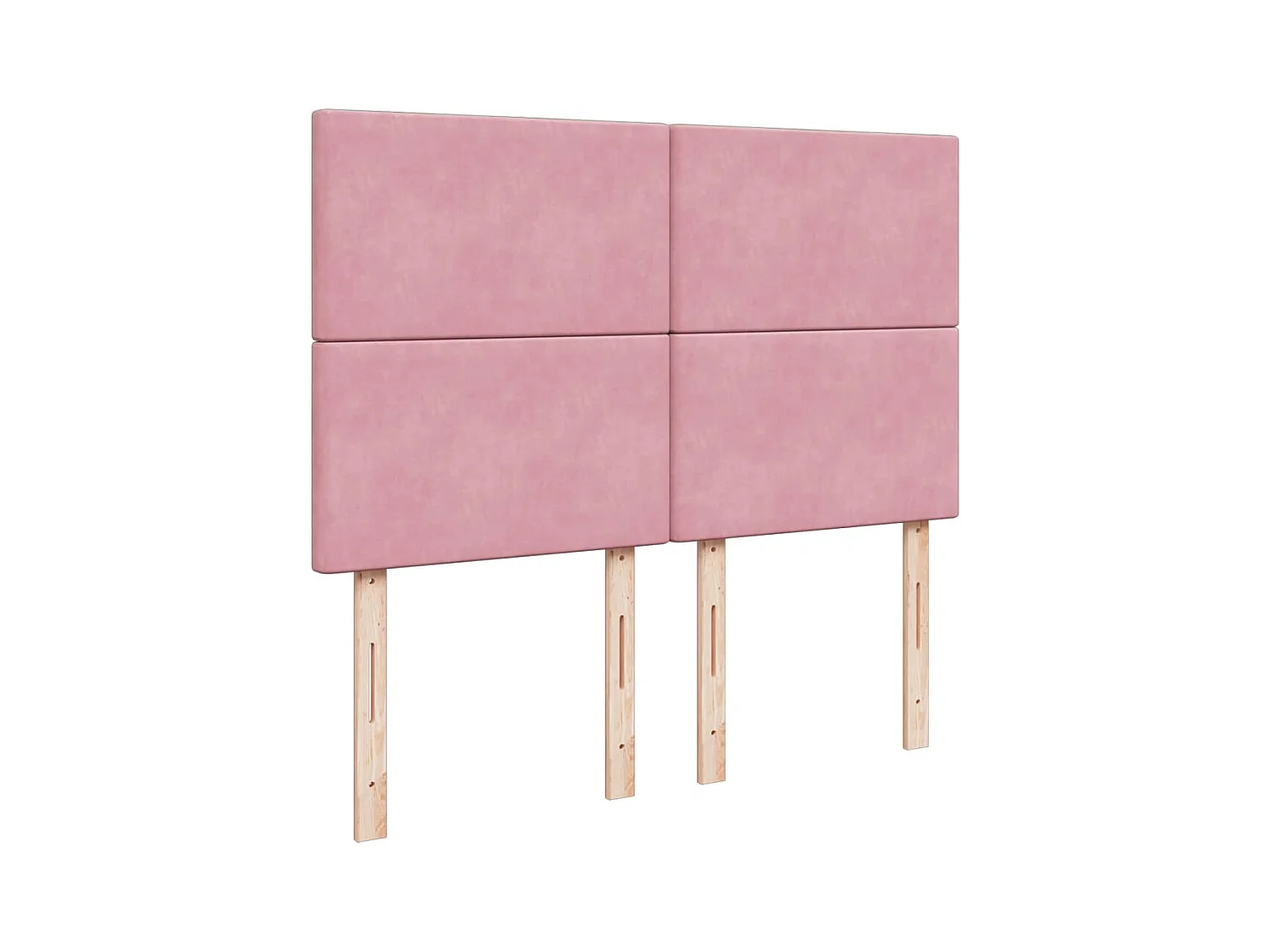 Sommier à lattes de lit avec matelas Rose 140x200 cm Velours