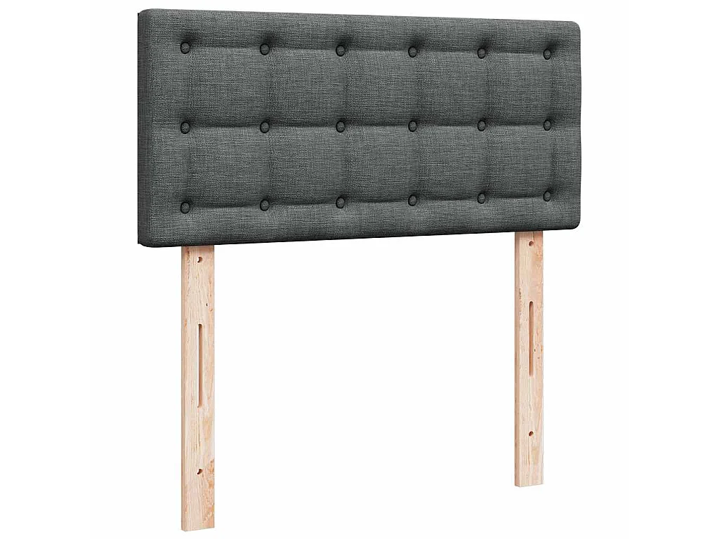 Struttura Letto Pouf con Materasso 90x190 cm in Tessuto