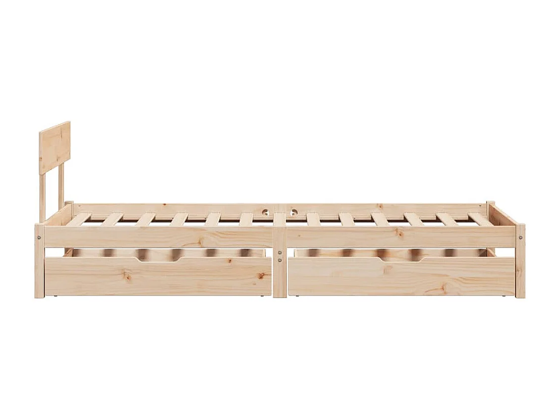 Bedframe zonder matras massief grenenhout 90x200 cm