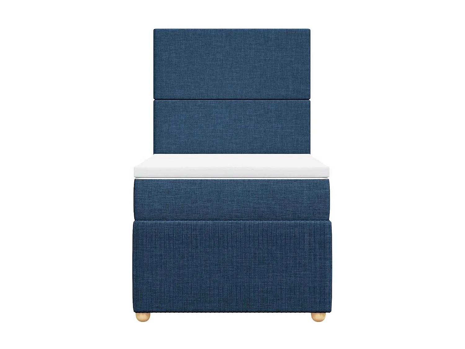 Cama com molas/colchão 100x200 cm tecido azul