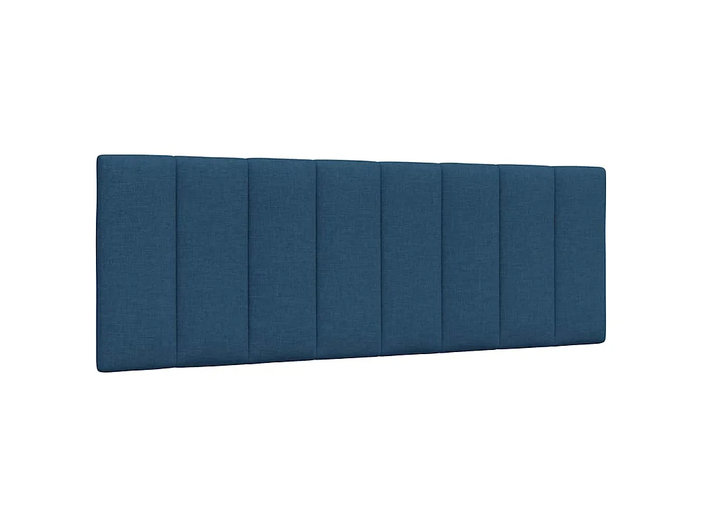 Letto con Materasso Hanko Blu 140x190 cm in Tessuto