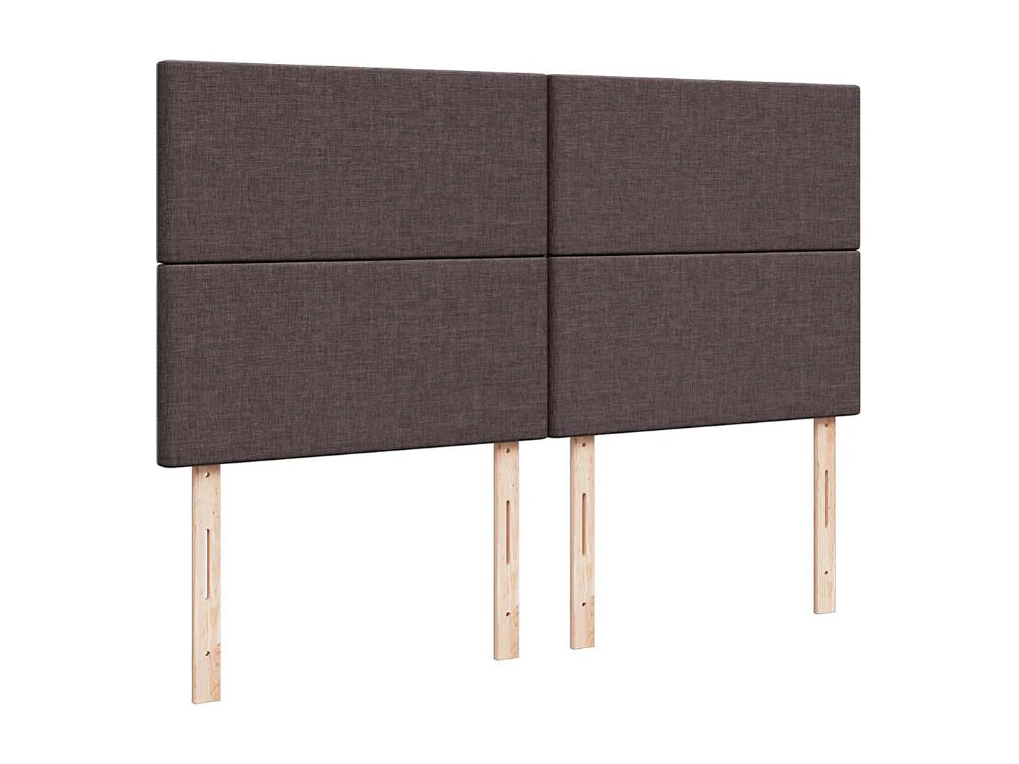 Boxspringbett mit Matratze Dunkelbraun 180x200 cm Stoff