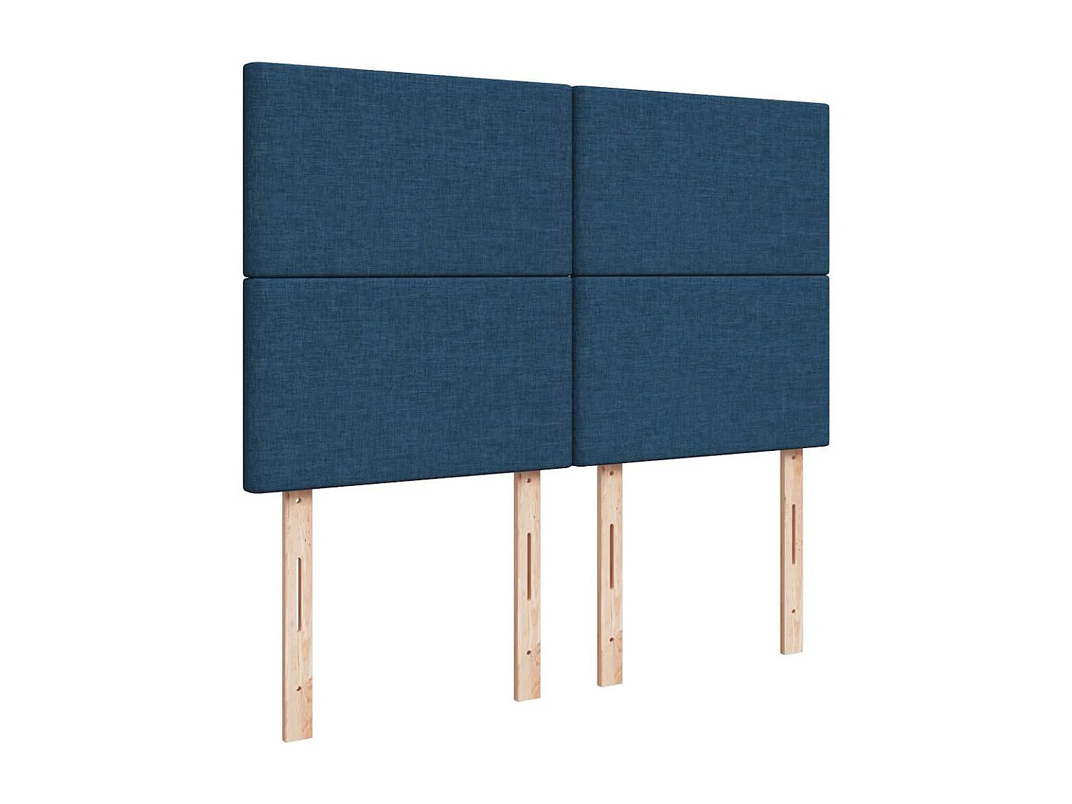 Giroletto a Molle con Materasso Blu 160x200 cm in Tessuto