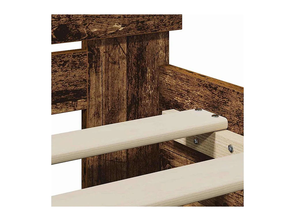 Cadre de lit Bois ancien 90 x 200 cm Bois d'ingénierie