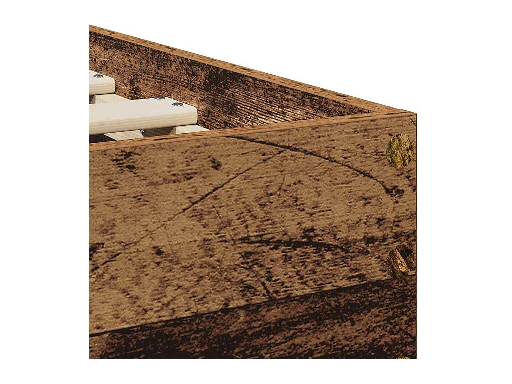 Cadre de lit Bois ancien 90 x 200 cm Bois d'ingénierie