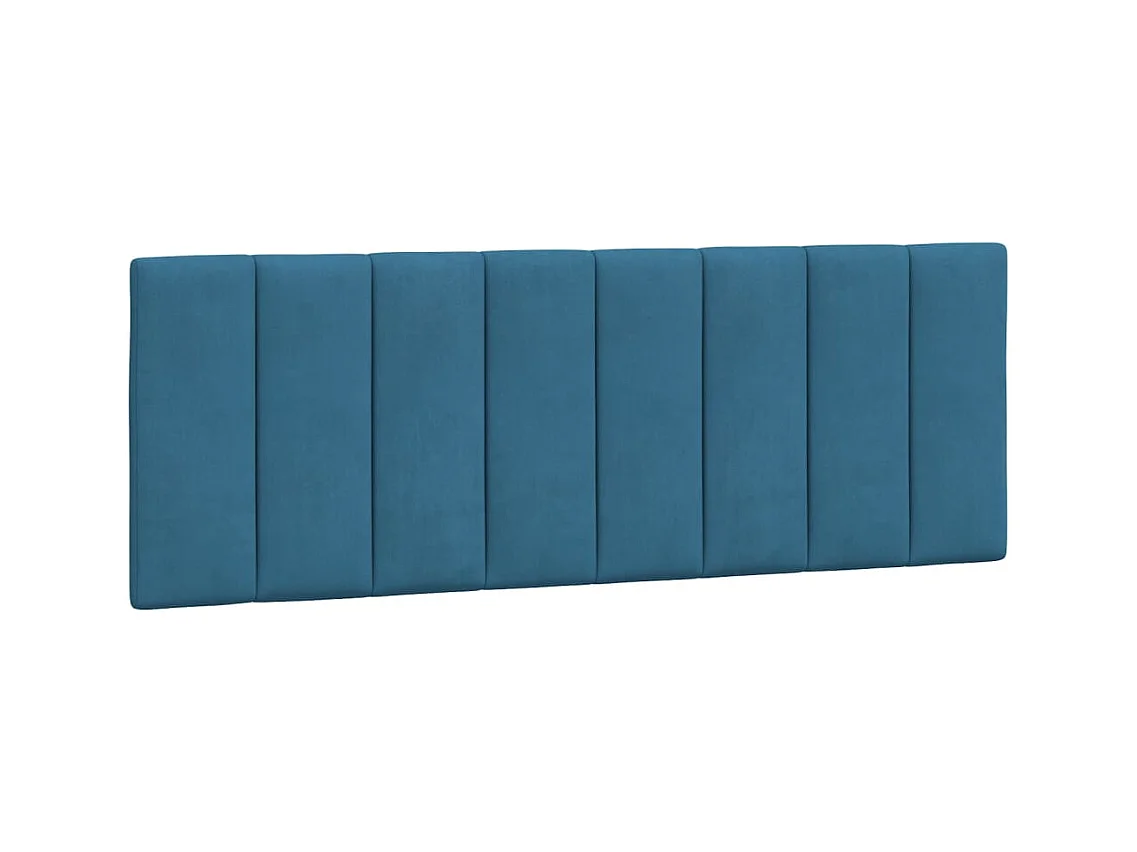 Bettgestell ohne Matratze "Hanko" Blau 140x200 cm Samt