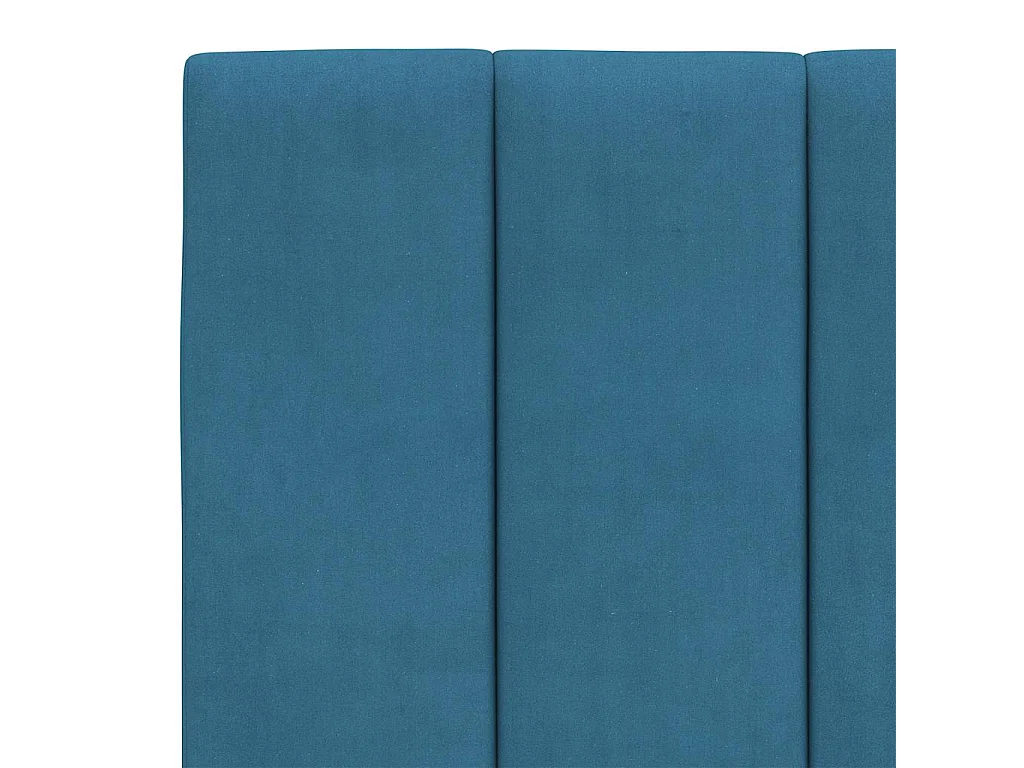 Estructura de cama sin colchón Hanko terciopelo azul 140x200 cm