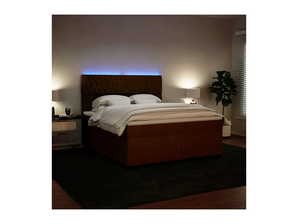 Sommier à lattes de lit avec matelas Rose 180x200 cm Velours