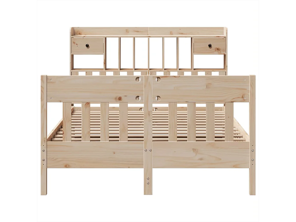 Bedframe zonder matras massief grenenhout 140x190 cm