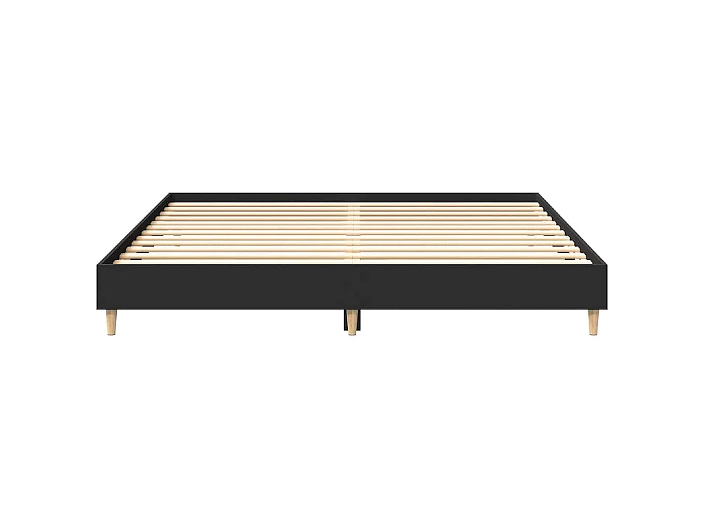Bedframe zonder matras 180x200 cm spaanplaat zwart