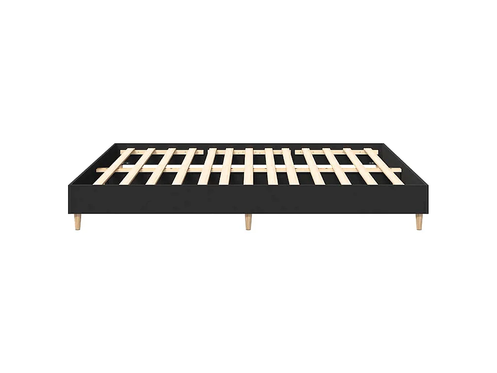 Bedframe zonder matras 180x200 cm spaanplaat zwart