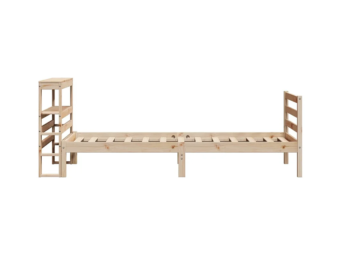 Cadre de lit sans matelas 100x200 cm bois massif de pin