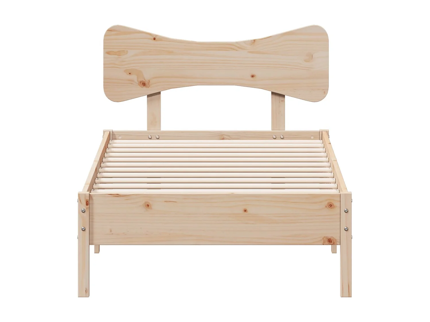 Letto senza Materasso 90x190 cm in Legno Massello di Pino