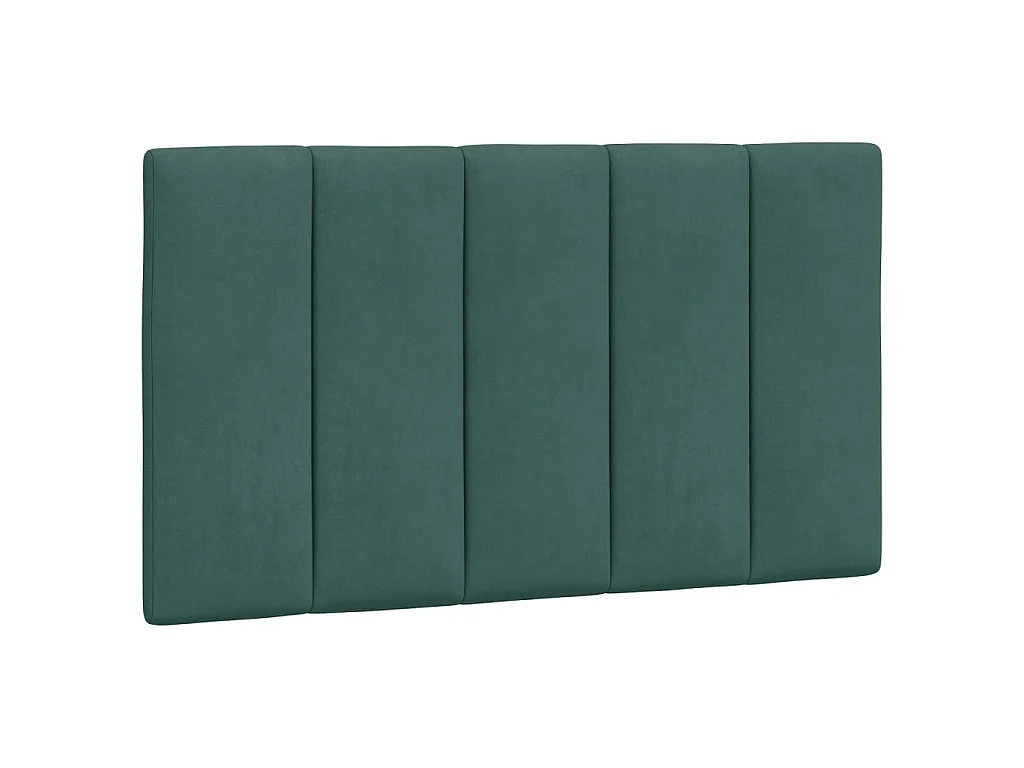 Bedframe met LED zonder matras "Hanko"  fluweel donkergroen 90x200 cm