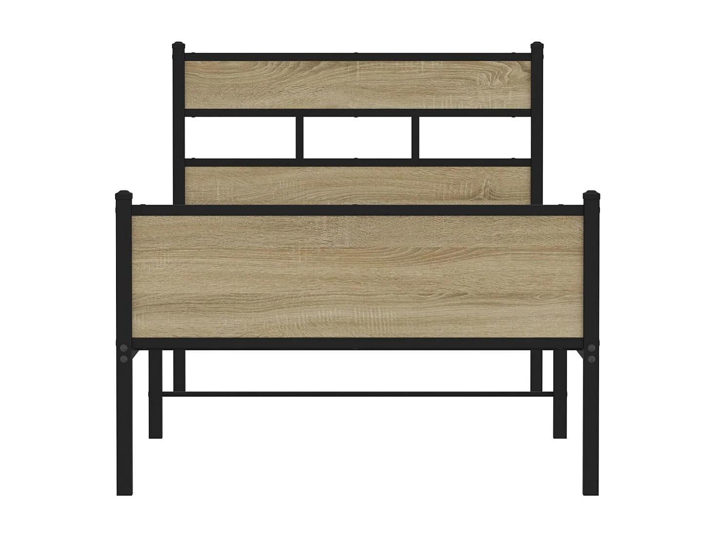 Cadre de lit sans matelas chêne sonoma 100x200 cm