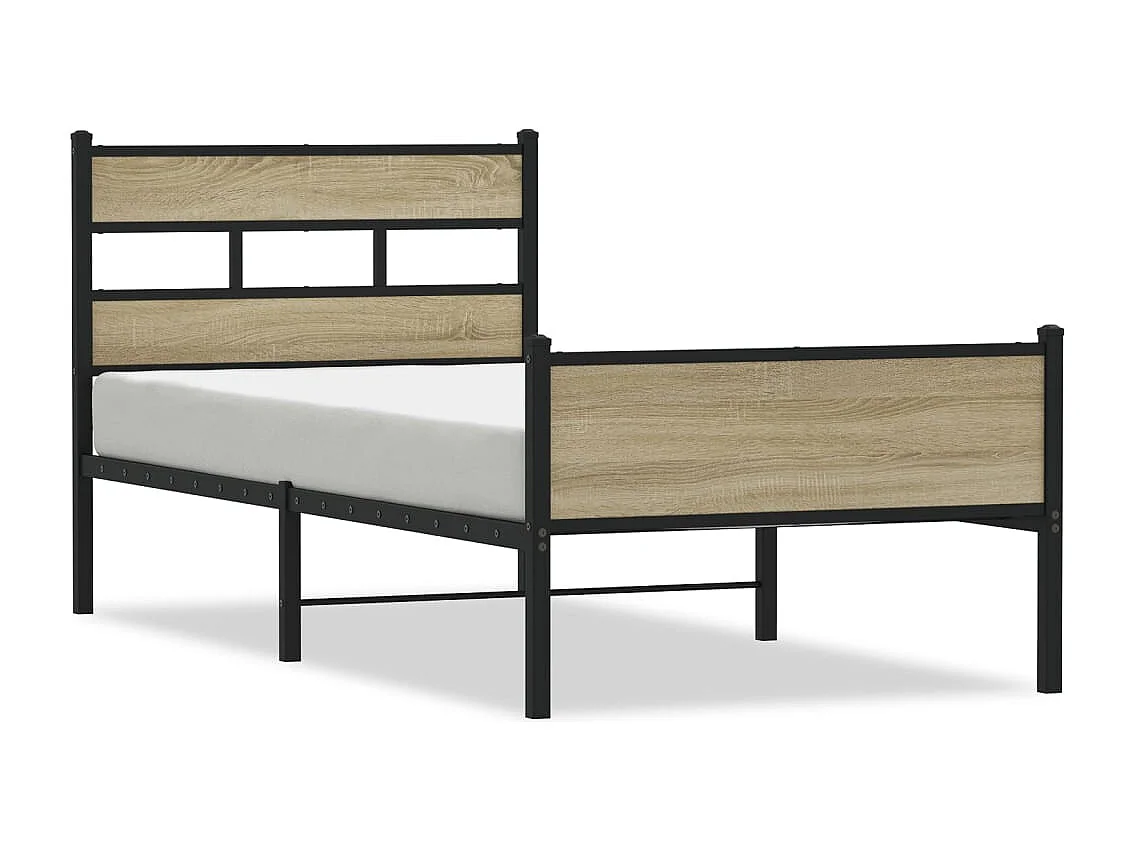 Bedframe zonder matras hout sonoma eikenkleurig 100x200 cm