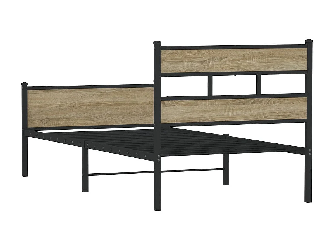 Bedframe zonder matras hout sonoma eikenkleurig 100x200 cm