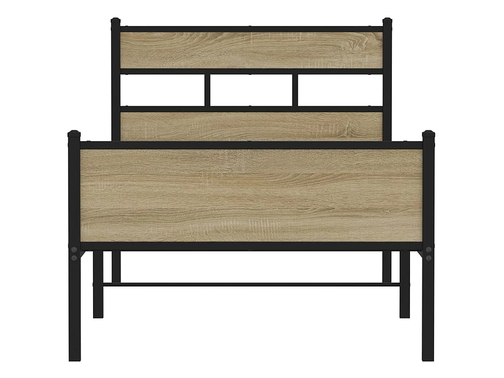 Giroletto senza Materasso Rovere Sonoma 100x200cm in Truciolato