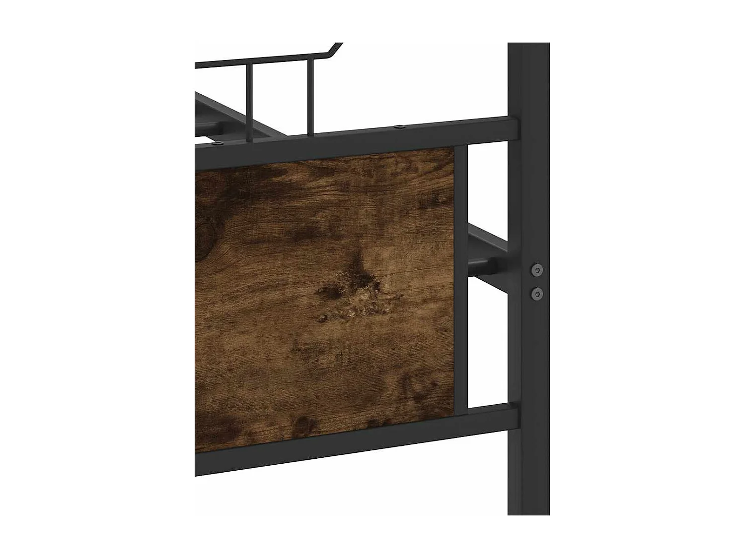 Cadre de lit sans matelas chêne fumé 140x190 cm bois ingénierie