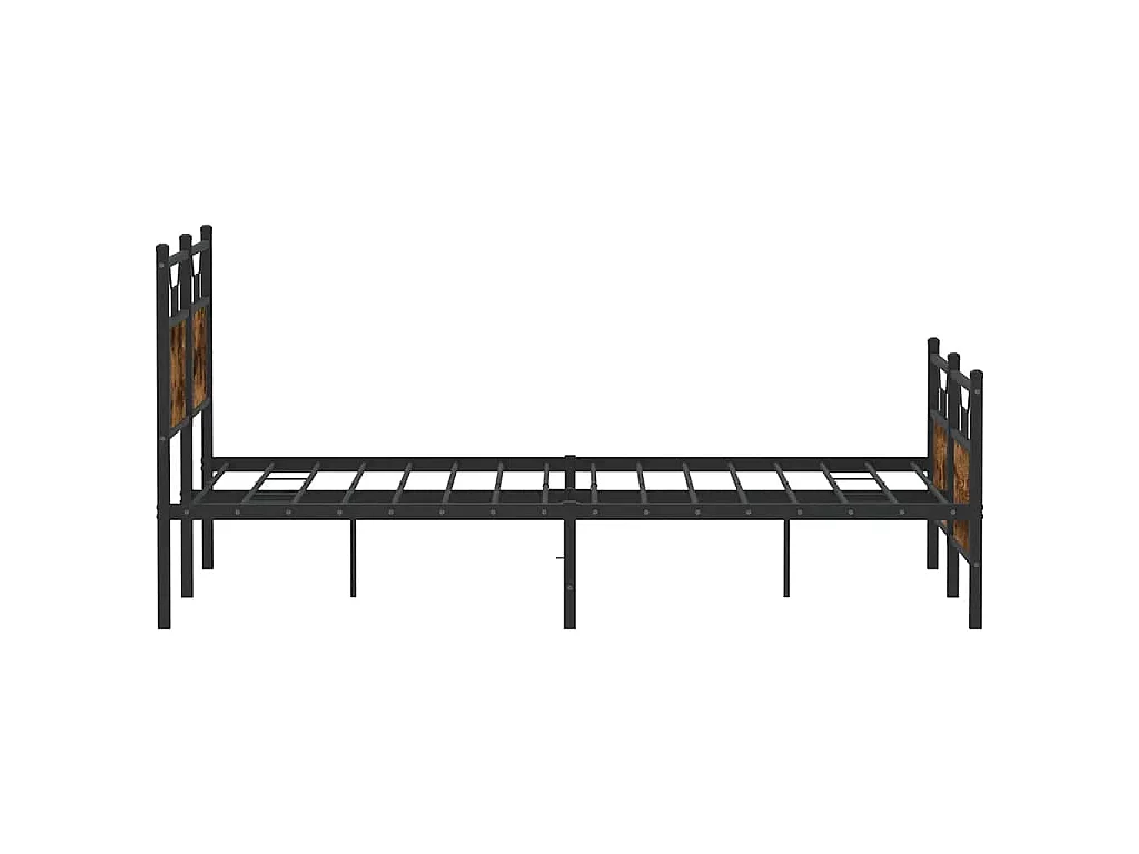 Bedframe zonder matras hout gerookt eikenkleurig 140x190 cm