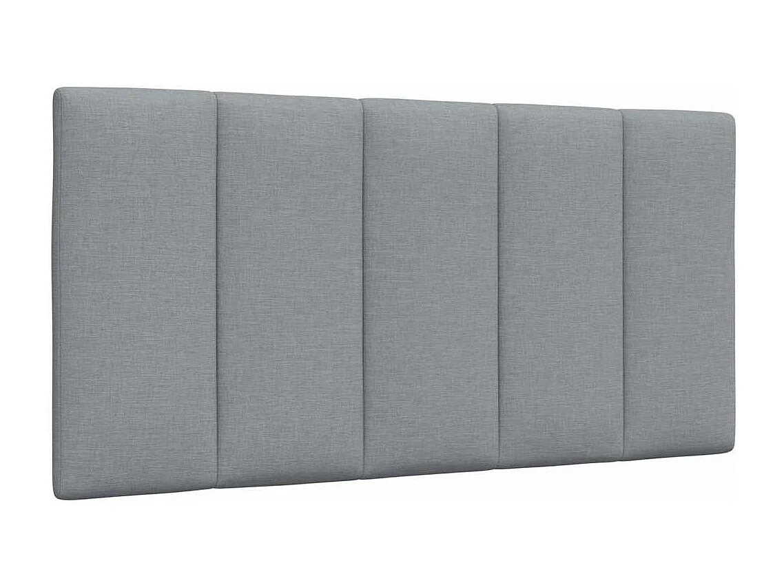 Lit avec matelas gris clair 100x200 cm tissu