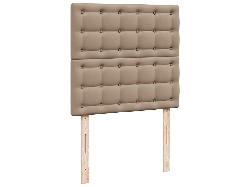 Sommier à lattes de lit avec matelas Cappuccino 90x200 cm