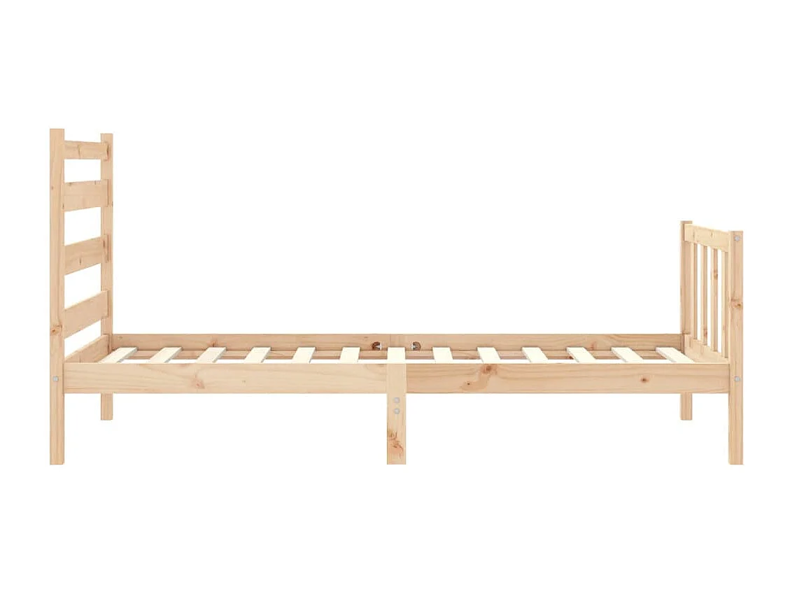 Cadre de lit sans matelas 90x190 cm bois de pin massif