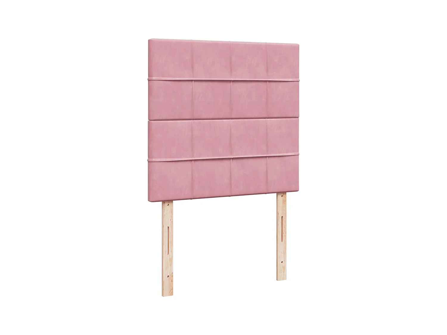 Boxspringbett mit Matratze Rosa 90x190 cm Samt