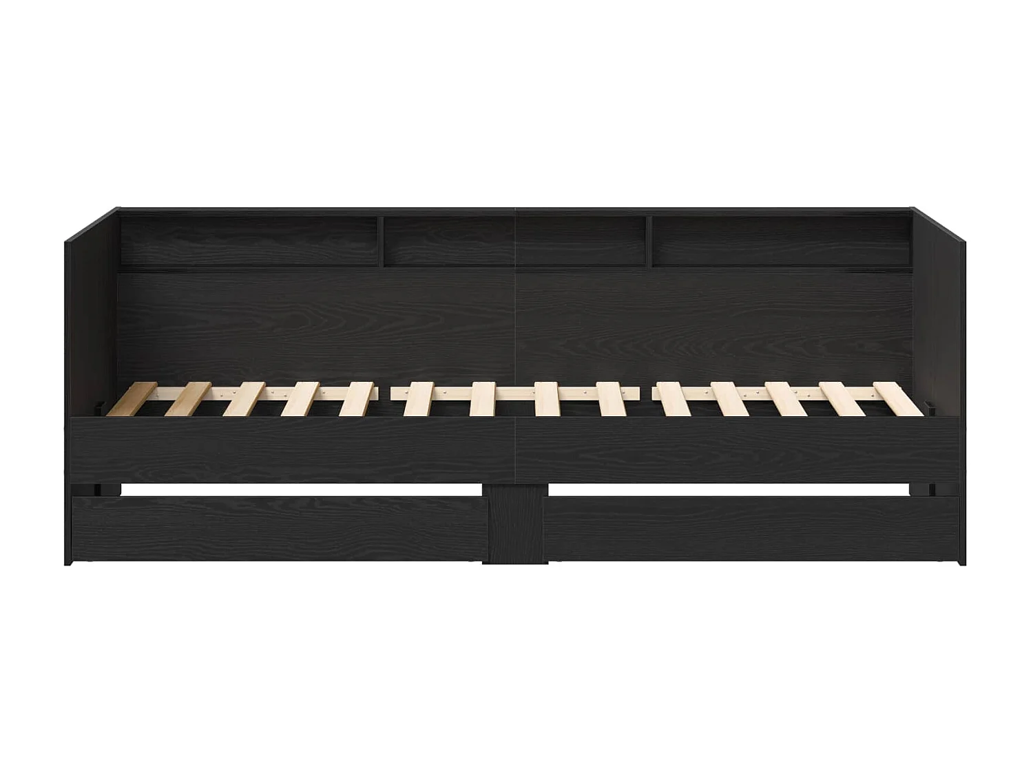 Lit de jour avec tiroir Gris 90 x 200 cm Bois d'ingénierie