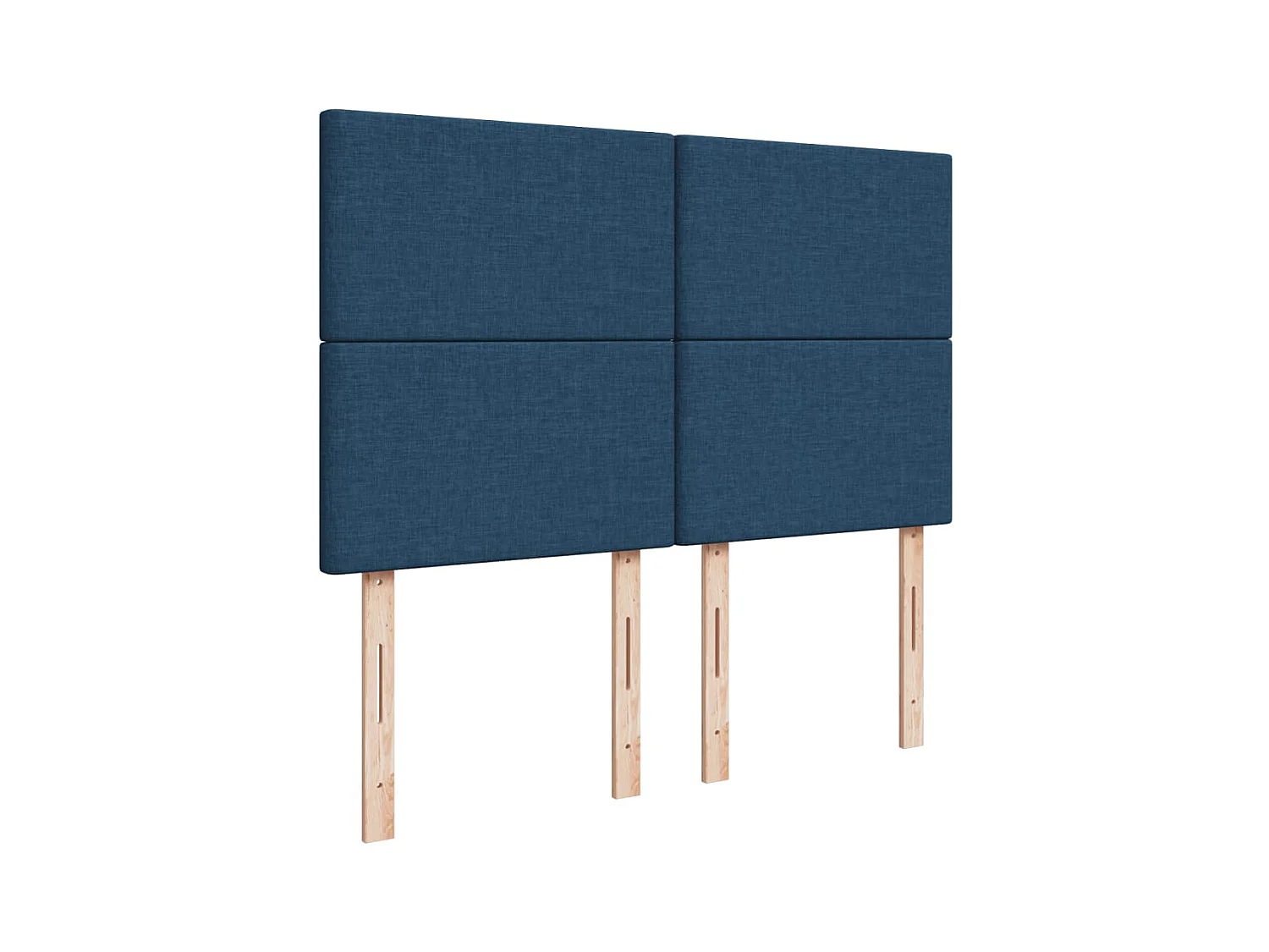 Giroletto a Molle con Materasso Blu 160x200 cm in Tessuto