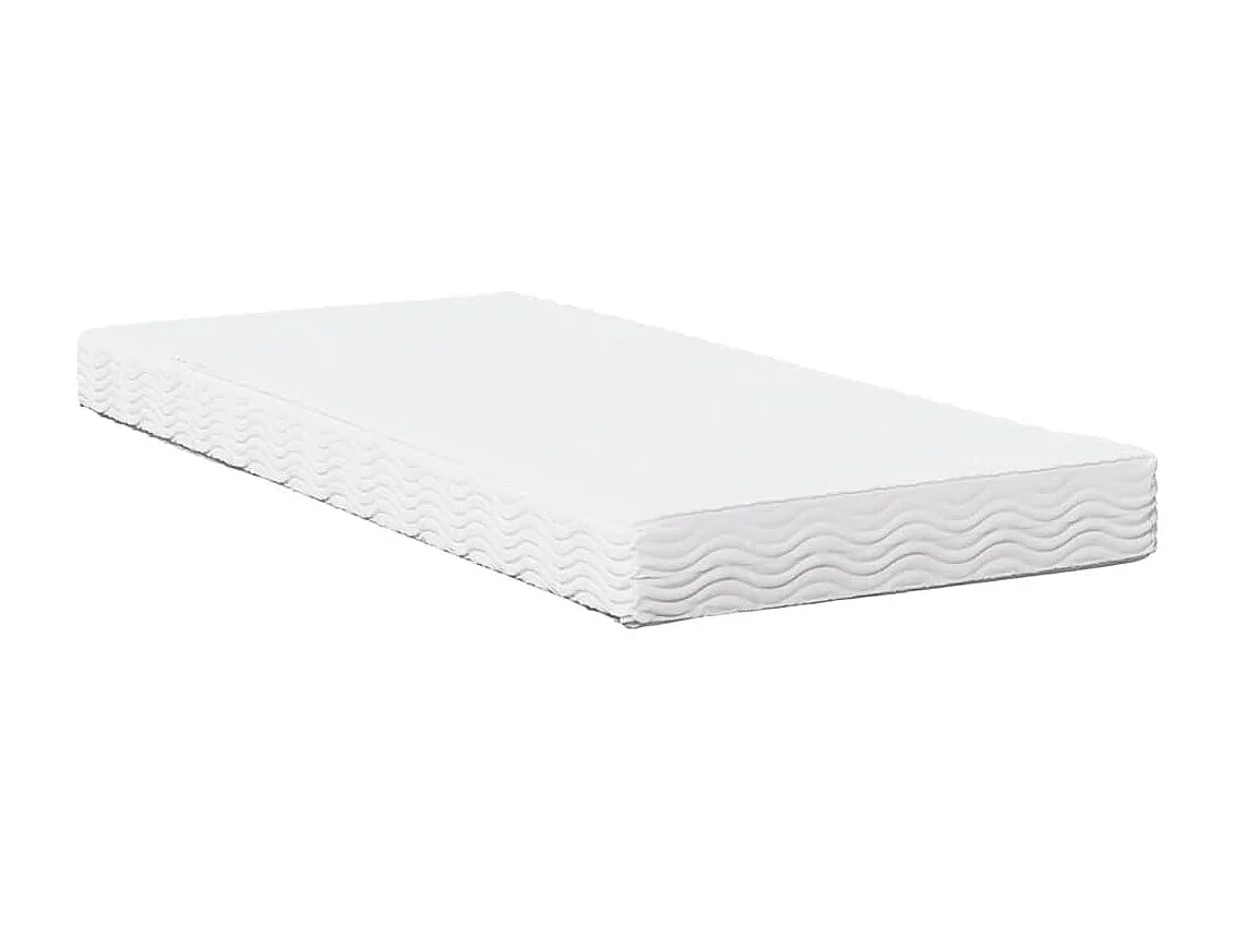 Lit de jour avec matelas blanc 90x190 cm bois de pin massif
