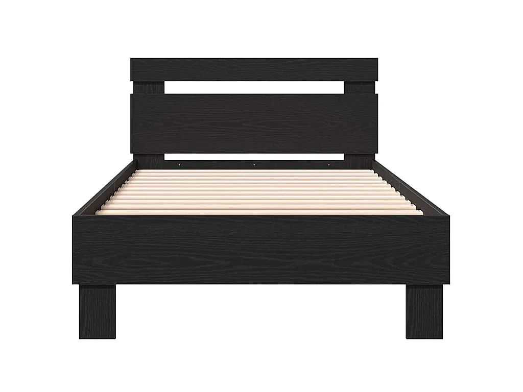 Cadre de lit Chêne noir 193 x 95 x 88 cm Bois d'ingénierie