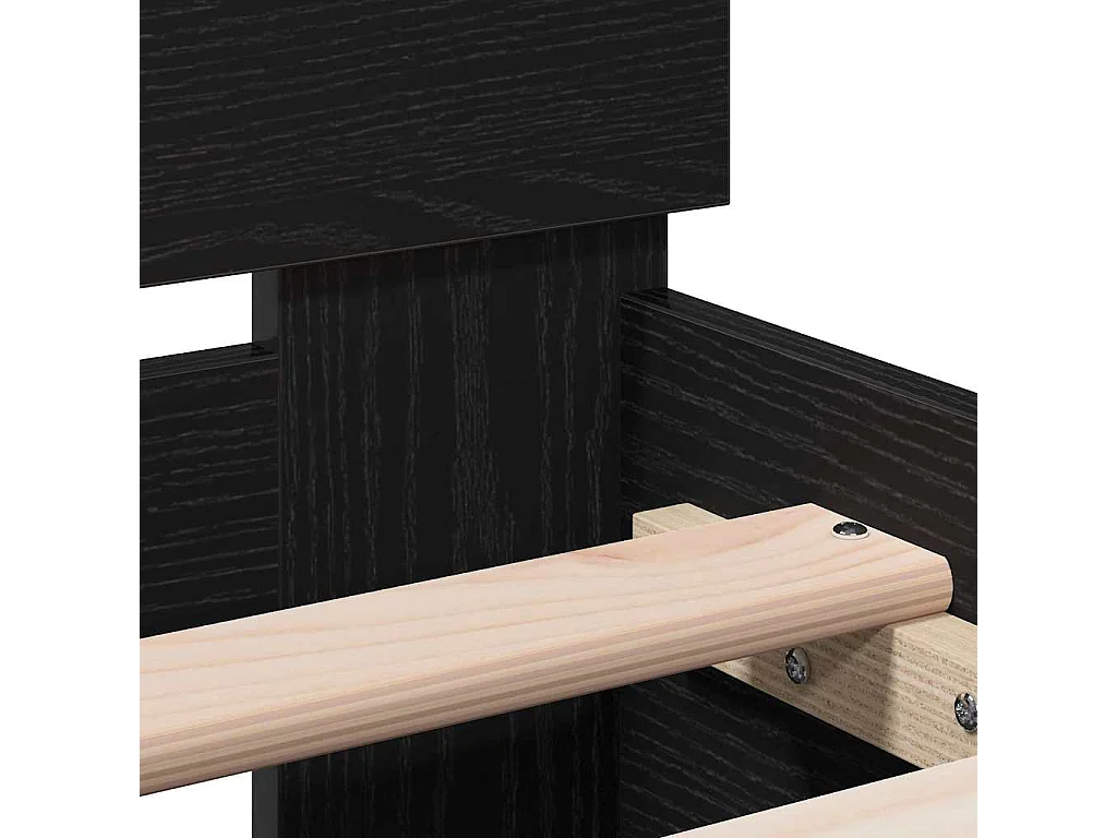 Cadre de lit Chêne noir 193 x 95 x 88 cm Bois d'ingénierie
