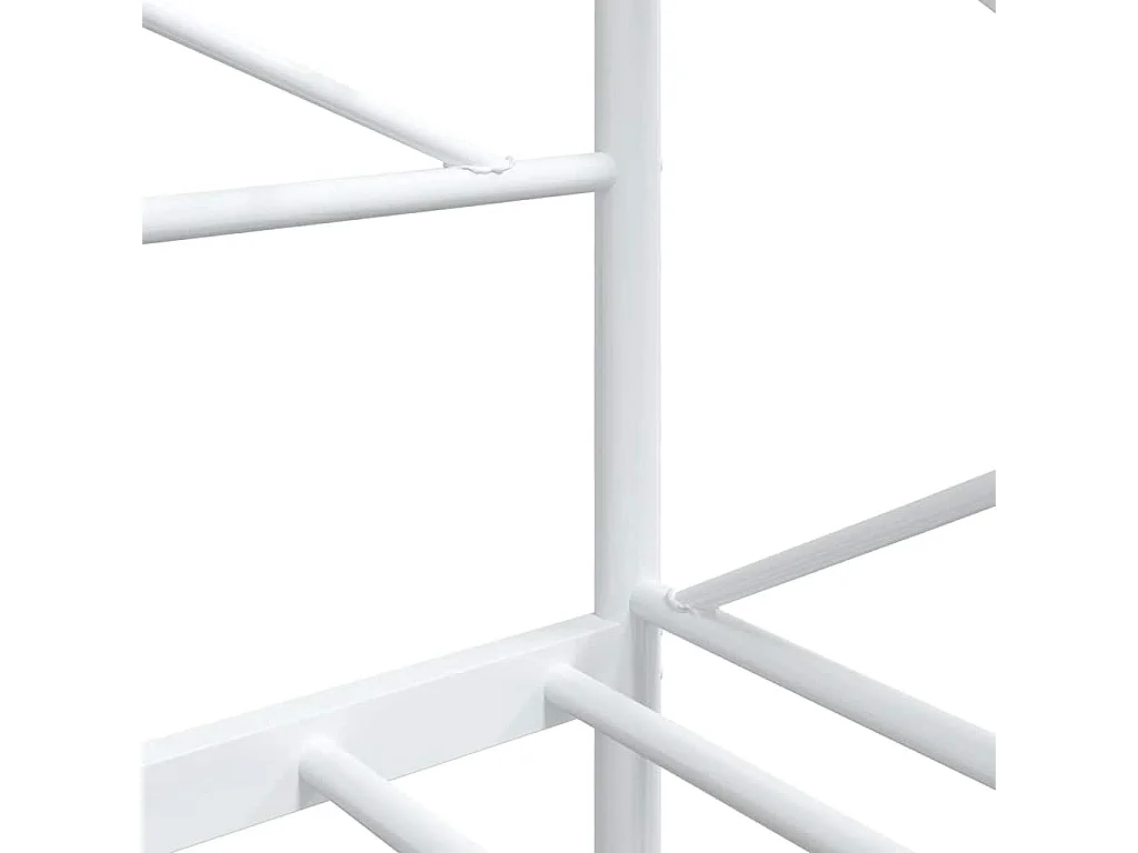 Dormeuse senza Materasso Bianco 90x200 cm in Acciaio