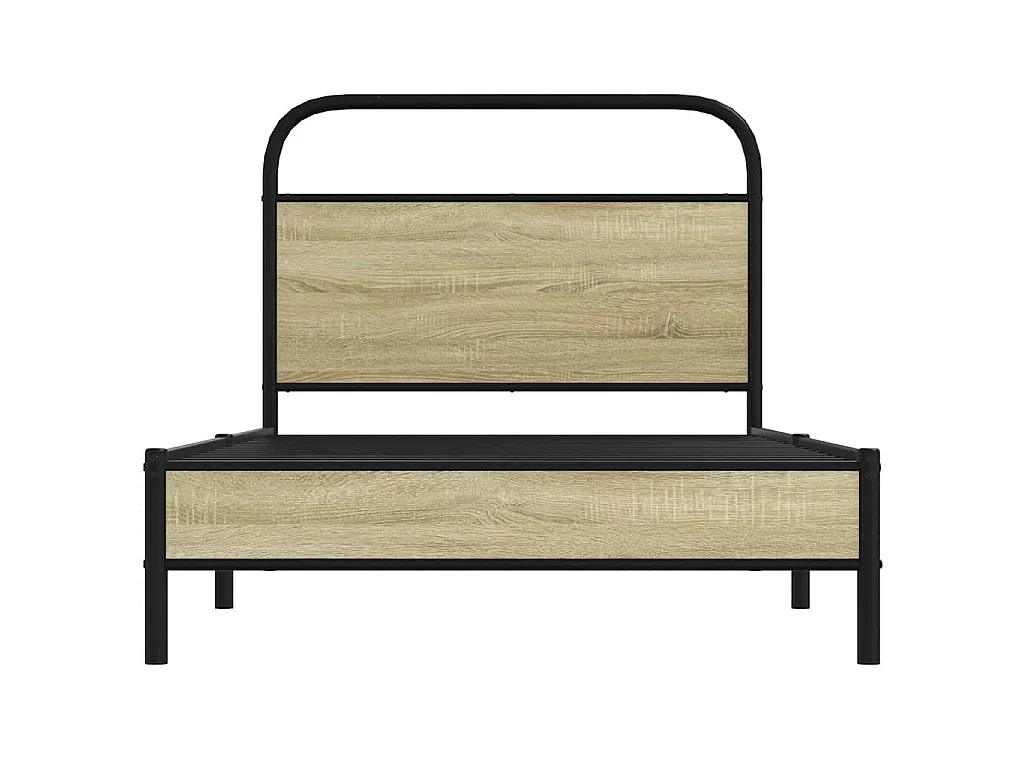 Cadre de lit sans matelas 90x190cm chêne sonoma bois ingénierie