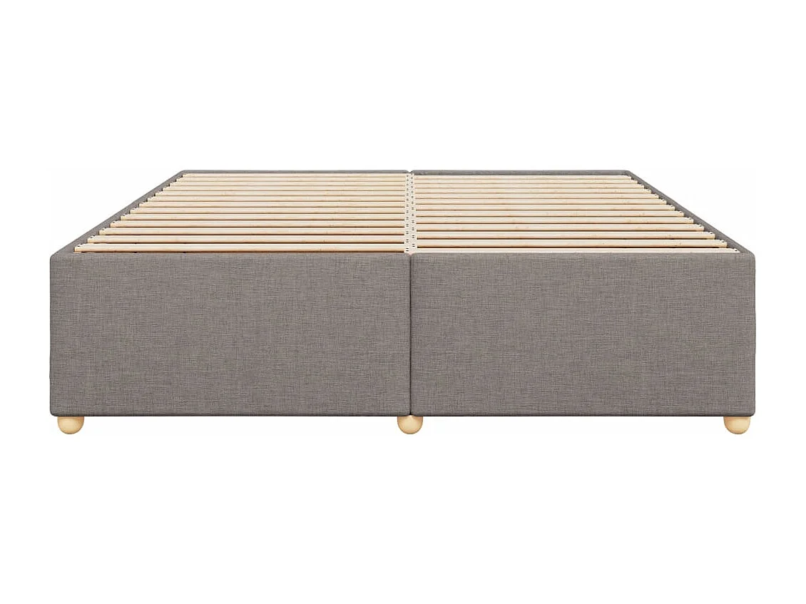 Cadre de lit sans matelas taupe 180x200 cm tissu