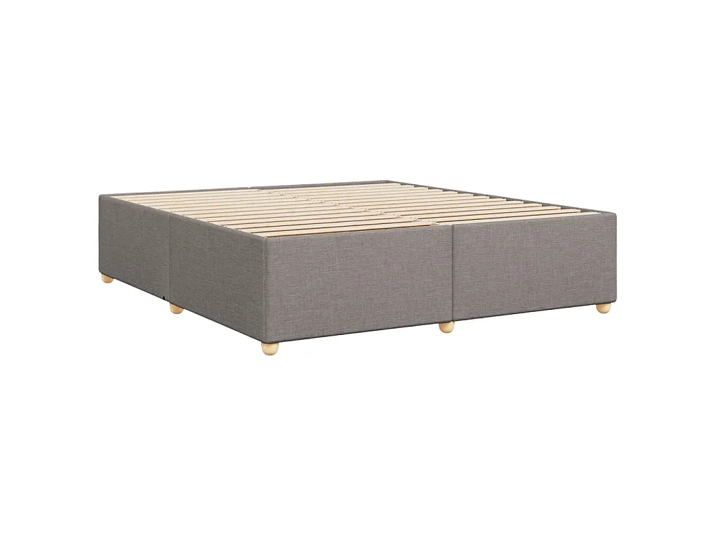 Bedframe zonder matras stof taupe 180x200 cm