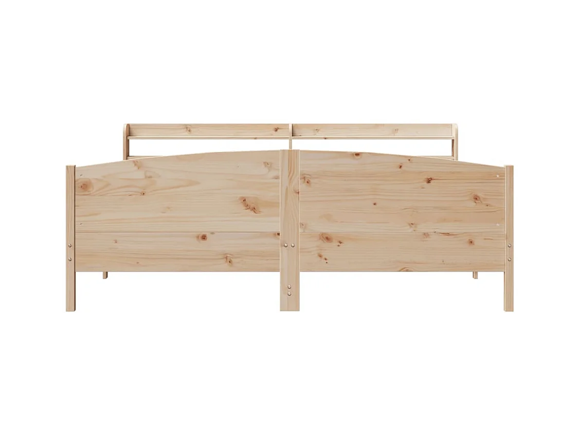 Cadre de lit sans matelas 180x200 cm bois massif de pin