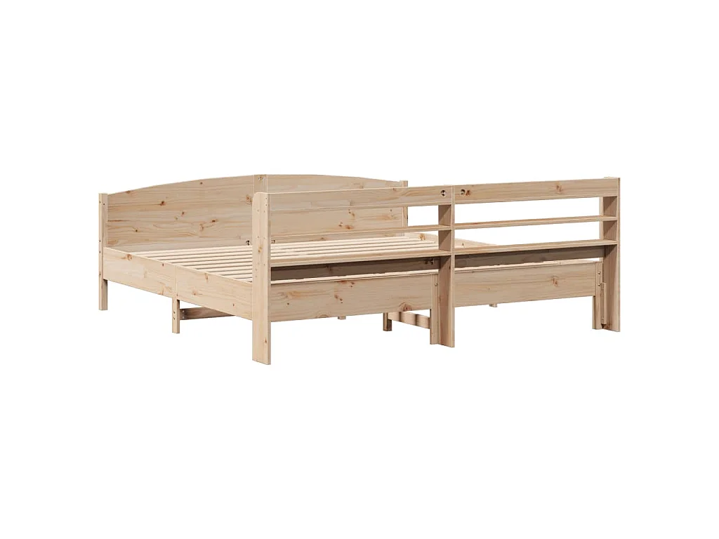 Cama sem colchão 180x200 cm madeira de pinho maciça
