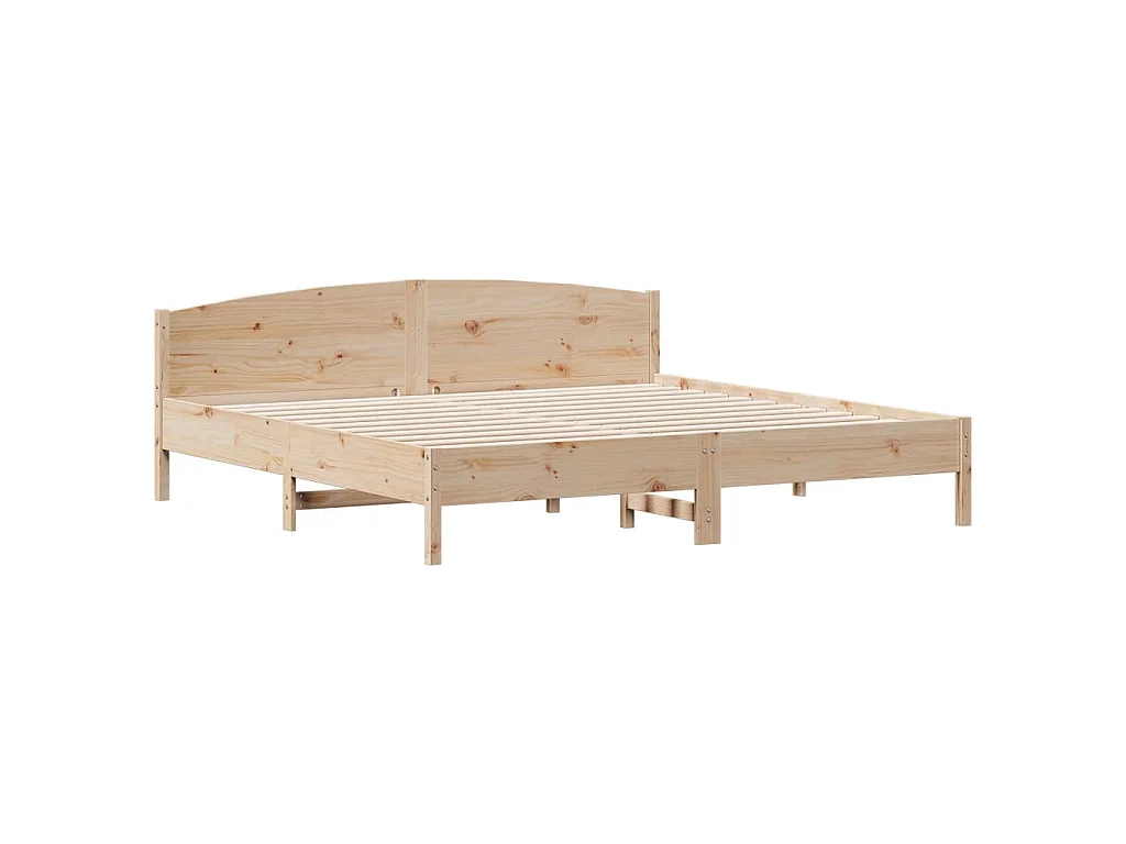 Cama sem colchão 180x200 cm madeira de pinho maciça