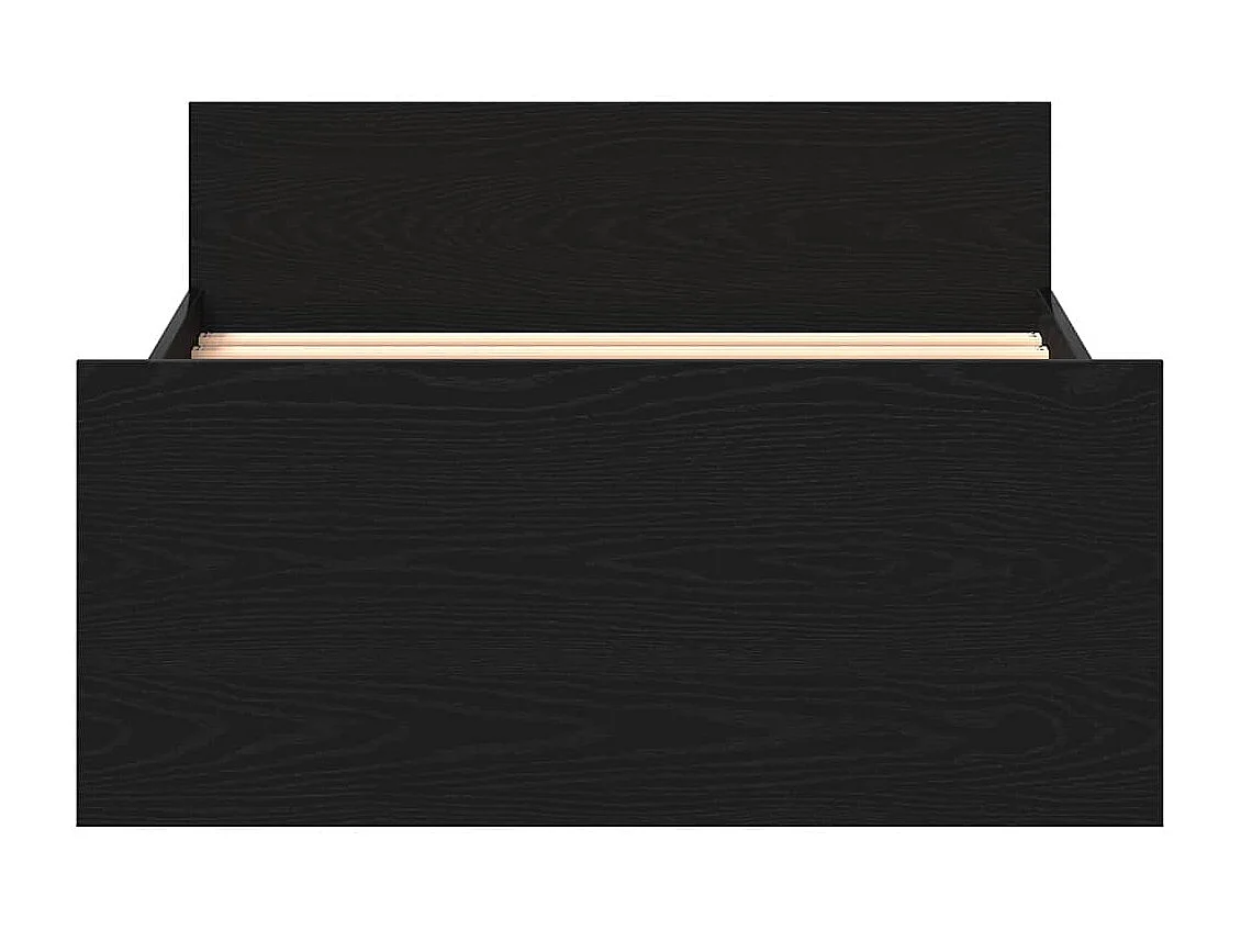 Bedframe zonder matras 90x200 cm spaanplaat zwart eikenkleurig