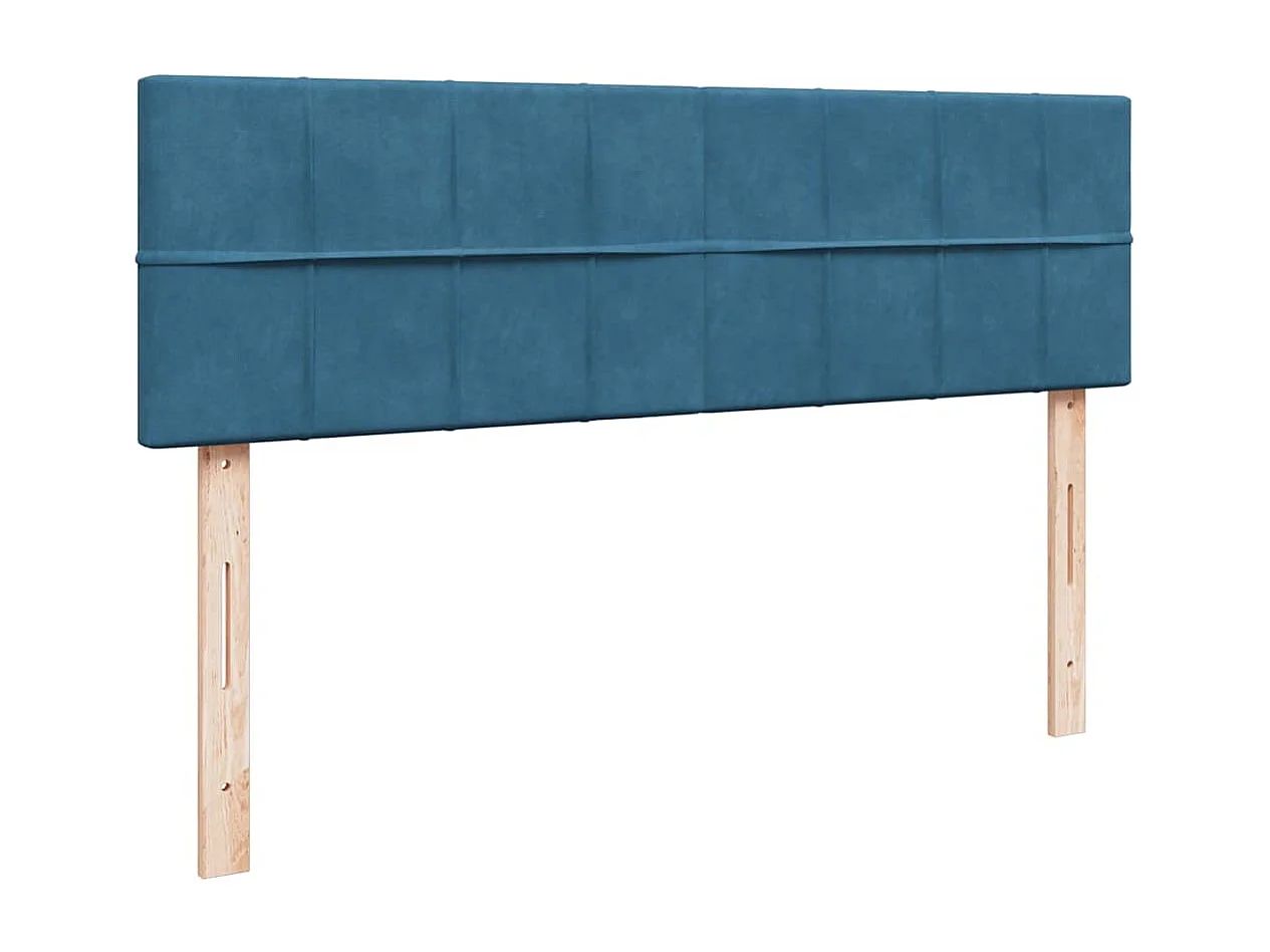 Estrutura de cama otomana com colchão 140x190cm azul escuro