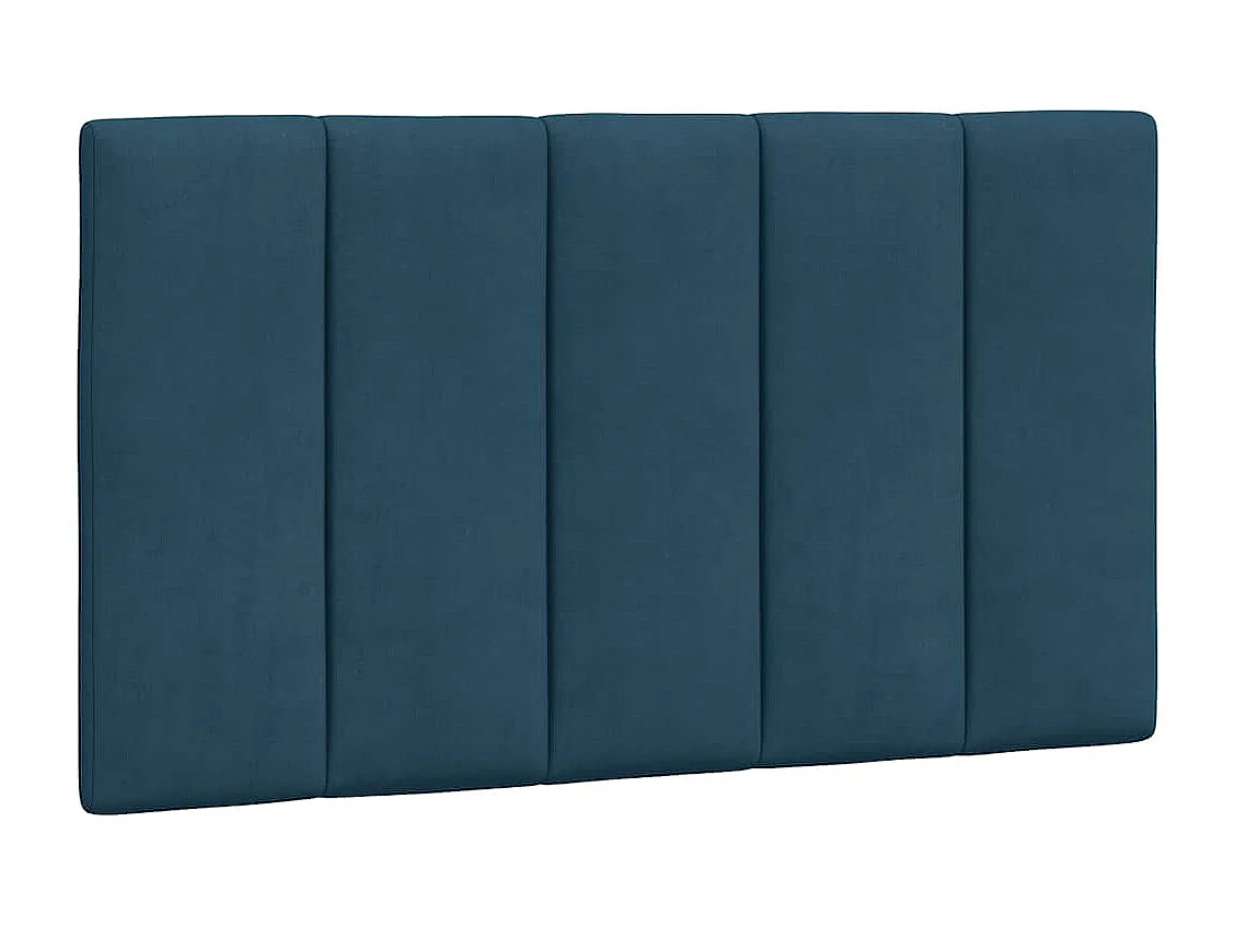 Bedframe met LED zonder matras "Hanko"  fluweel blauw 90x200 cm