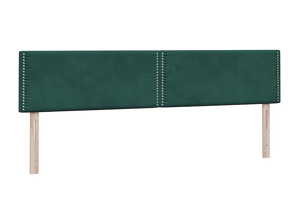 Sommier à lattes de lit et matelas vert foncé 180x220cm velours