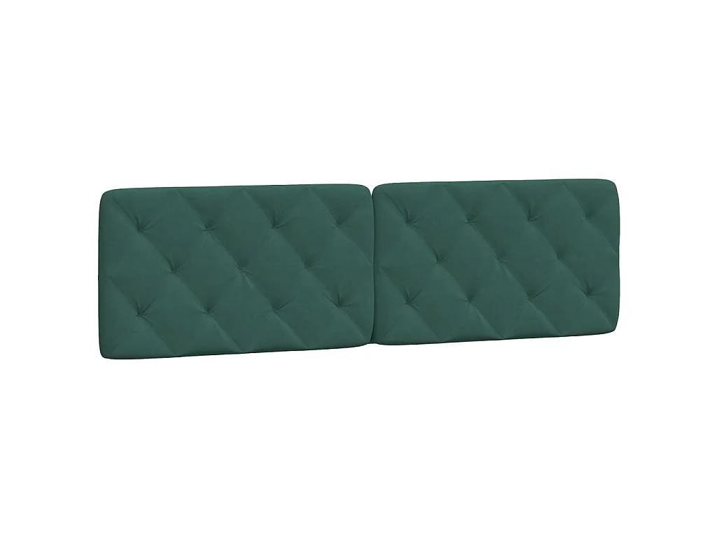 Cama com colchão 180x200 cm veludo verde-escuro