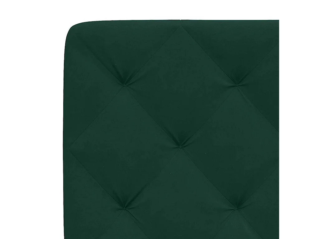 Cama com colchão 180x200 cm veludo verde-escuro