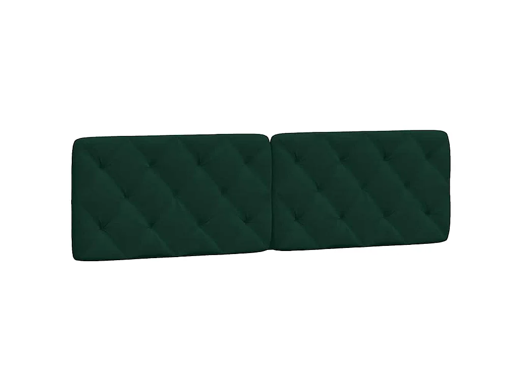 Letto con Materasso Verde Scuro 180x200 cm in Velluto