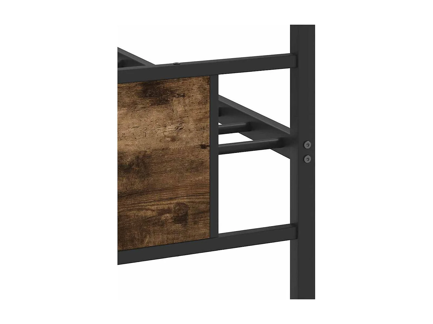 Bettgestell ohne Matratze Räuchereiche 90x200 cm Holzwerkstoff